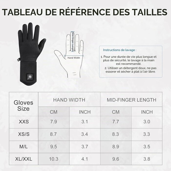 Day Wolf Sous-gants chauffants rechargeables - Jusqu'à 68% de réduction
