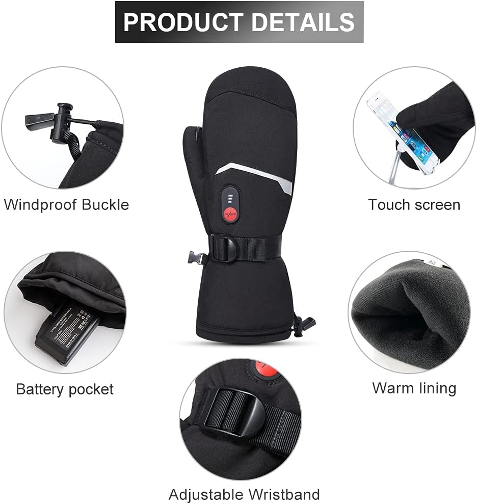 Gants de ski chauffants unisexe - XXS - Jusqu'à -70% sur l'outlet