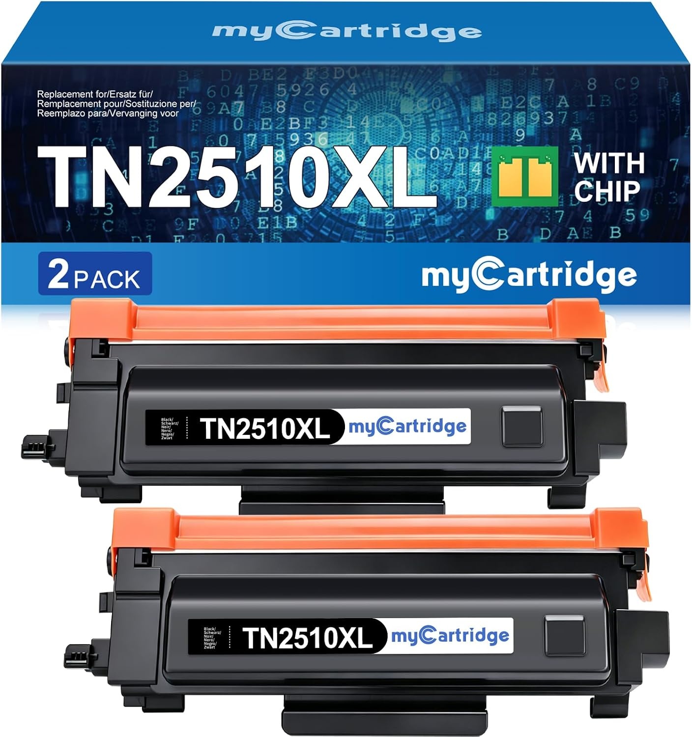 Mycartridge Lot de 2 Toners Compatibles TN2510XL - Jusqu'à 73% de réduction
