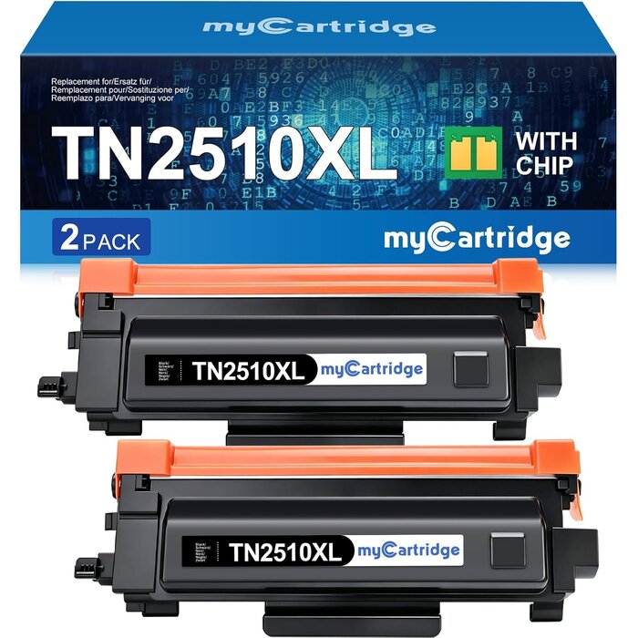 Mycartridge Lot de 2 Toners Haute Capacité Compatibles TN2510XL - Jusqu'à -68%