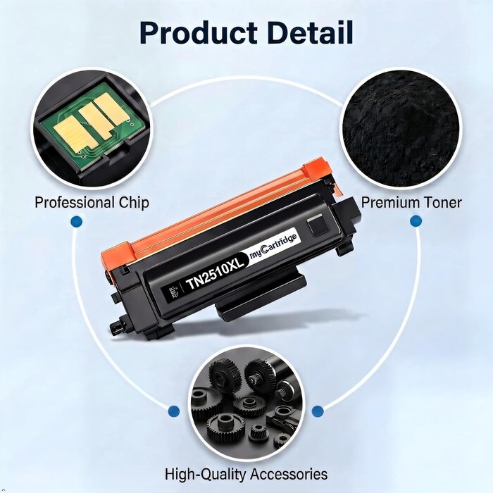 Mycartridge Lot de 2 Toners Haute Capacité Compatibles TN2510XL - Jusqu'à -68%