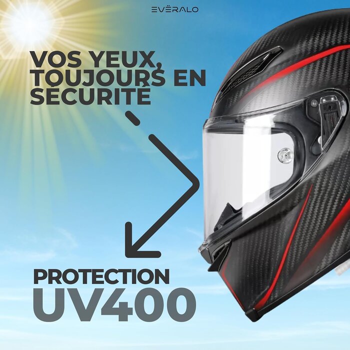 Visière miroir Race 3 pour casques - Jusqu'à 65 % de réduction