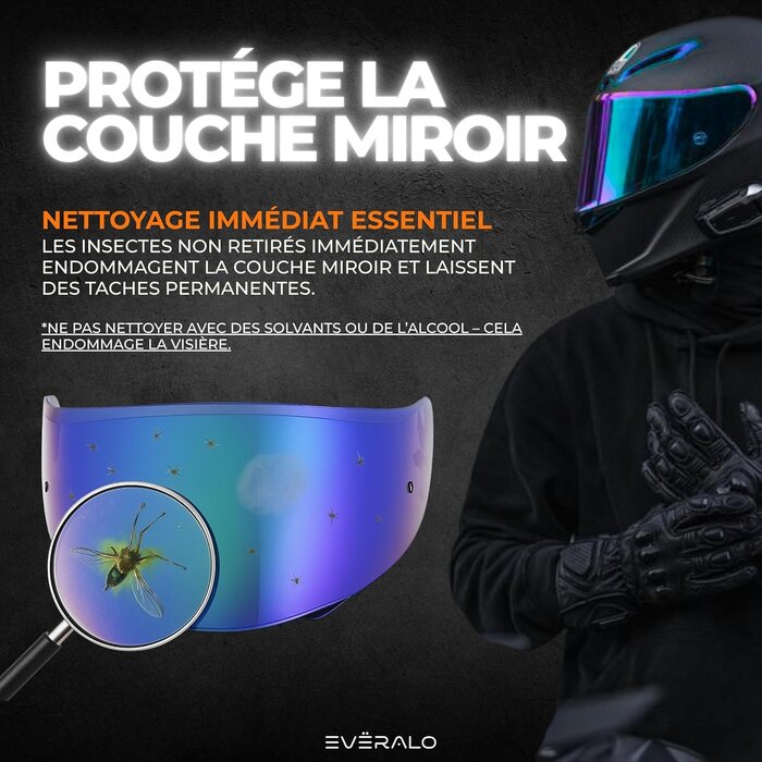 Visière miroir Race 3 pour casques - Jusqu'à 65 % de réduction