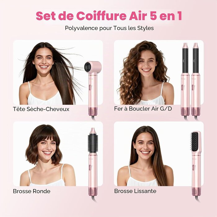 Atopskins Brosse soufflante ronde professionnelle rose - Jusqu'à 66% de remise