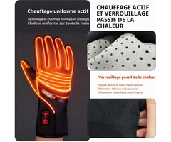 Gants chauffants rechargeables autonomie 8h - Jusqu'à 68% de réduction