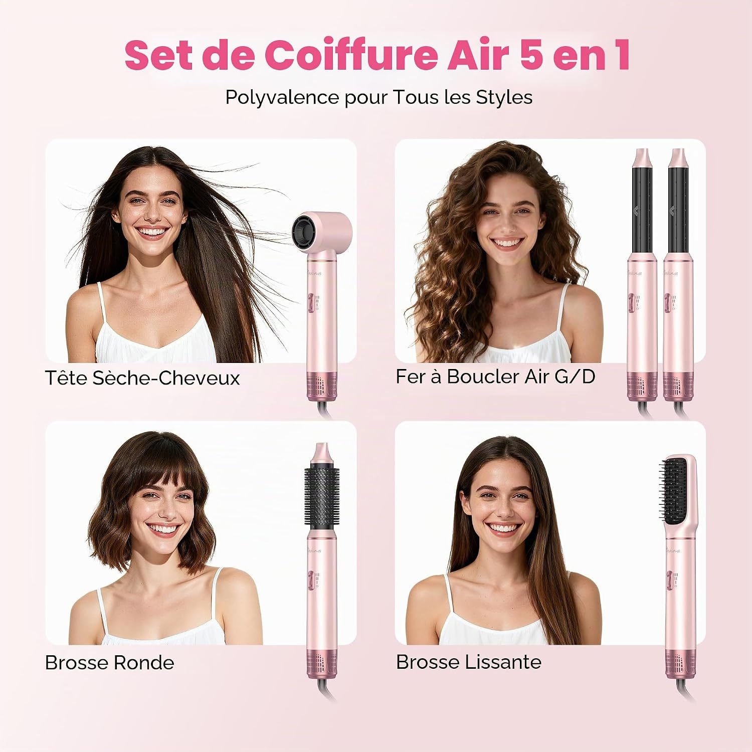 Atopskins Brosse Soufflante Professionnelle Rose - Jusqu'à -66% de réduction
