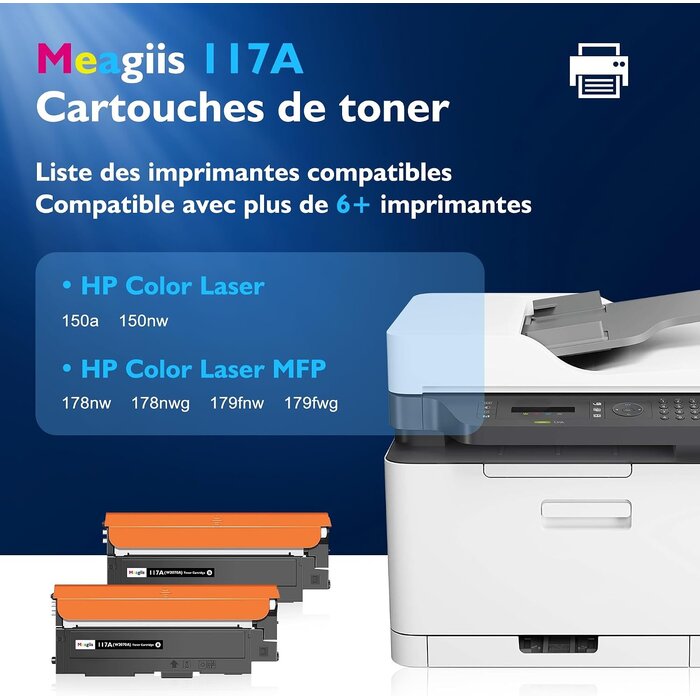 Lot de 2 Toners Noirs pour HP Laser - Jusqu'à 64% de réduction