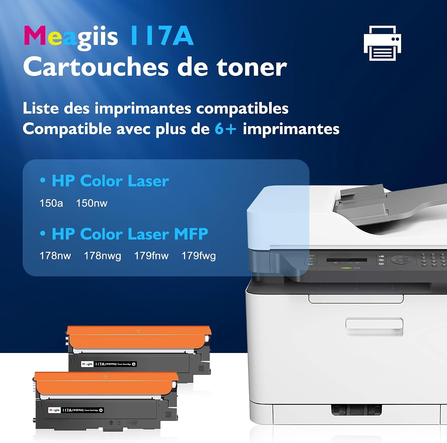 Lot de 2 Toners Noirs pour HP Laser - Jusqu'à 64% de réduction