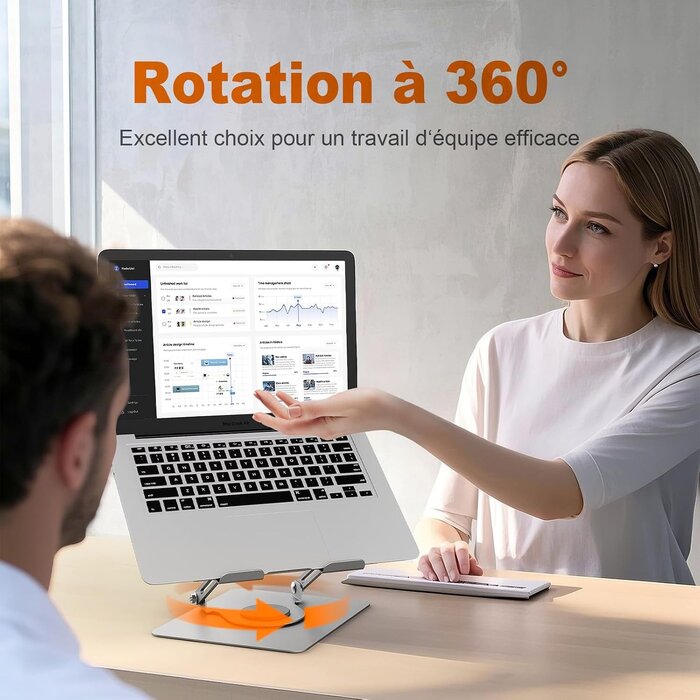 Support PC Portable en Aluminium - Ergonomique et Pliable - Jusqu'à -26%