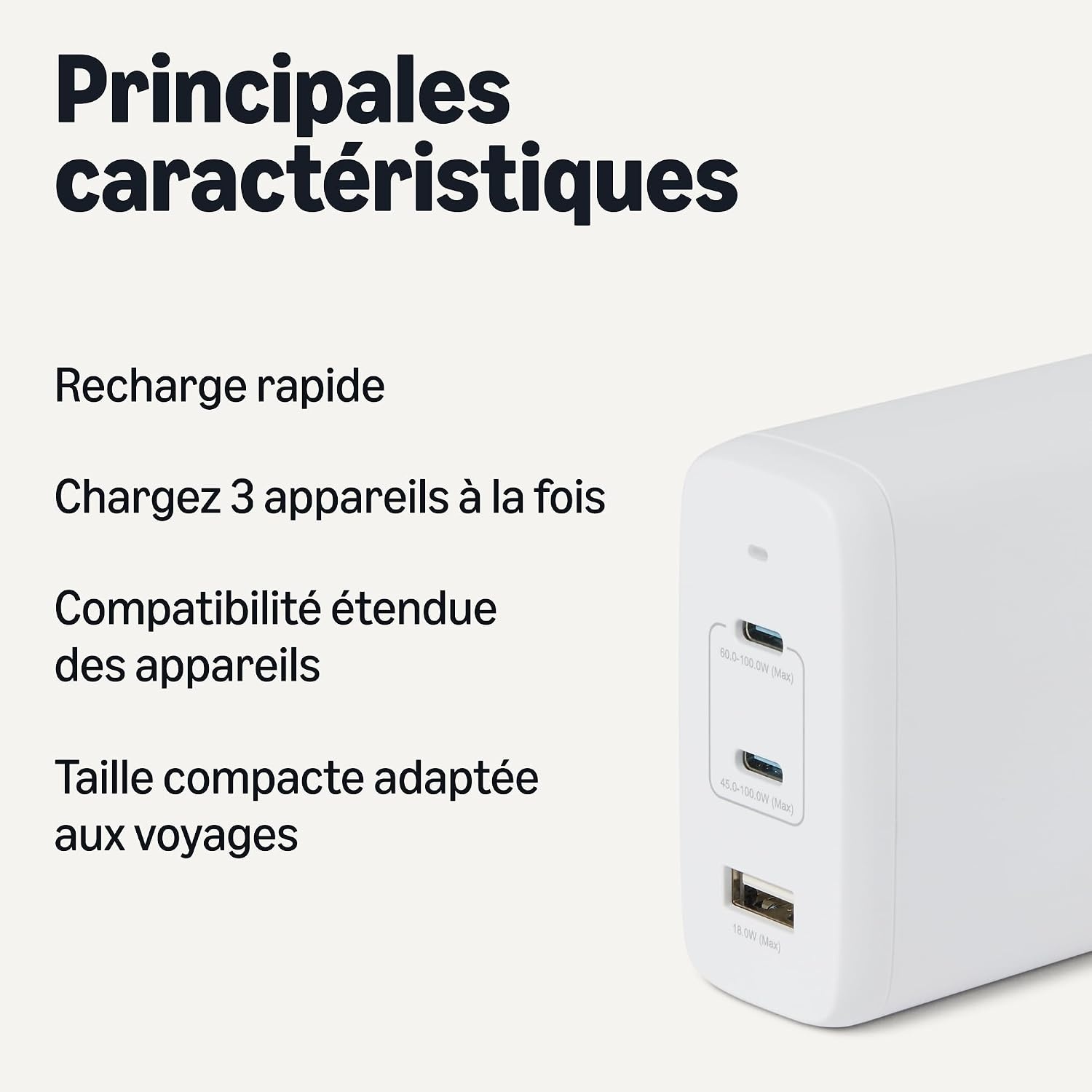 Chargeur Mural 120W USB-C GaN : 3 Ports à Jusqu'à -65% sur le Prix Neuf