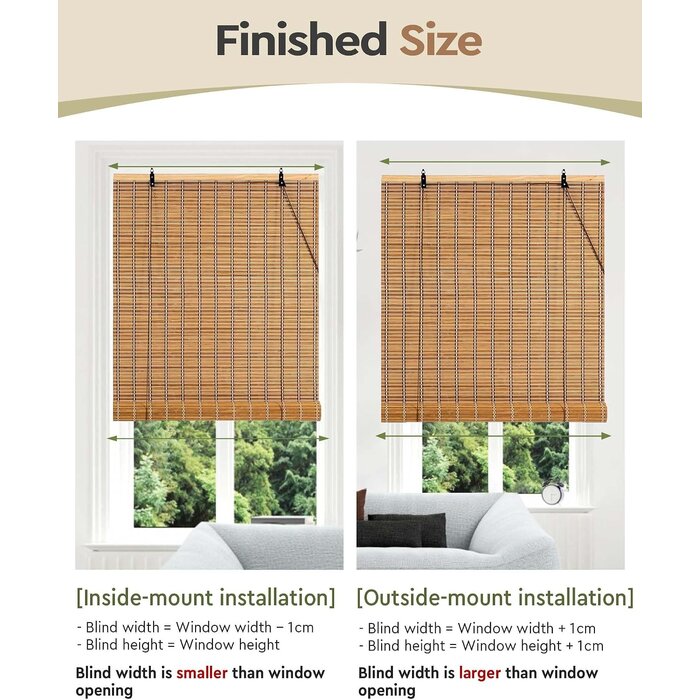 Store enrouleur bambou 110x160cm - Jusqu'à 65% de réduction