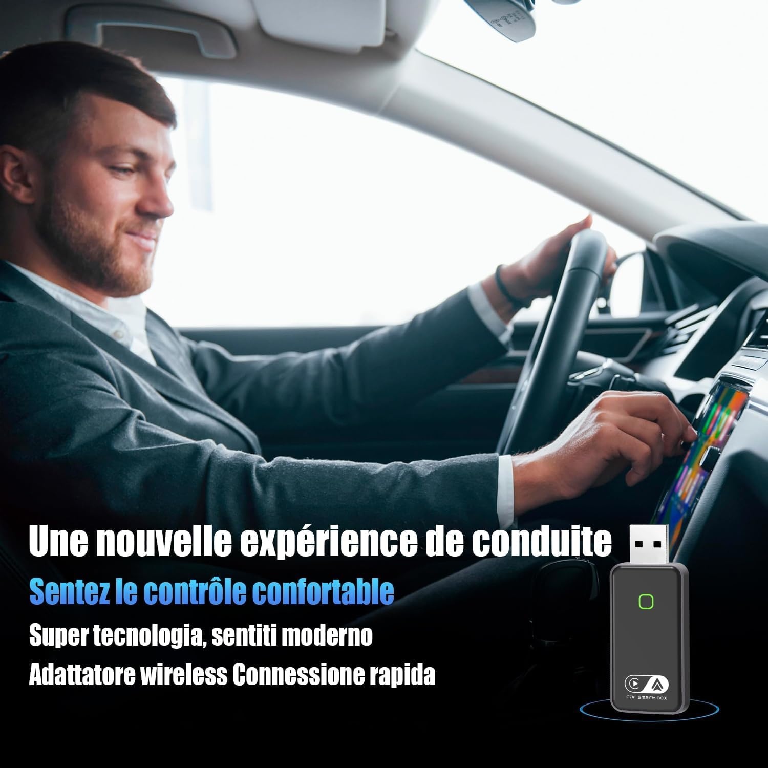 Adaptateur CarPlay et Android Auto Sans Fil - Jusqu'à 62% de remise