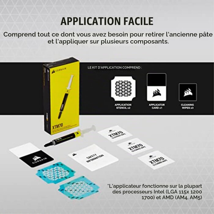 Pâte Thermique Haute Performance 250W - Jusqu'à -62% sur votre refroidissement