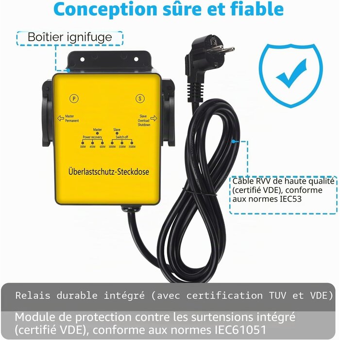 Multiprise intelligente avec réarmement - Jusqu'à 63% de réduction