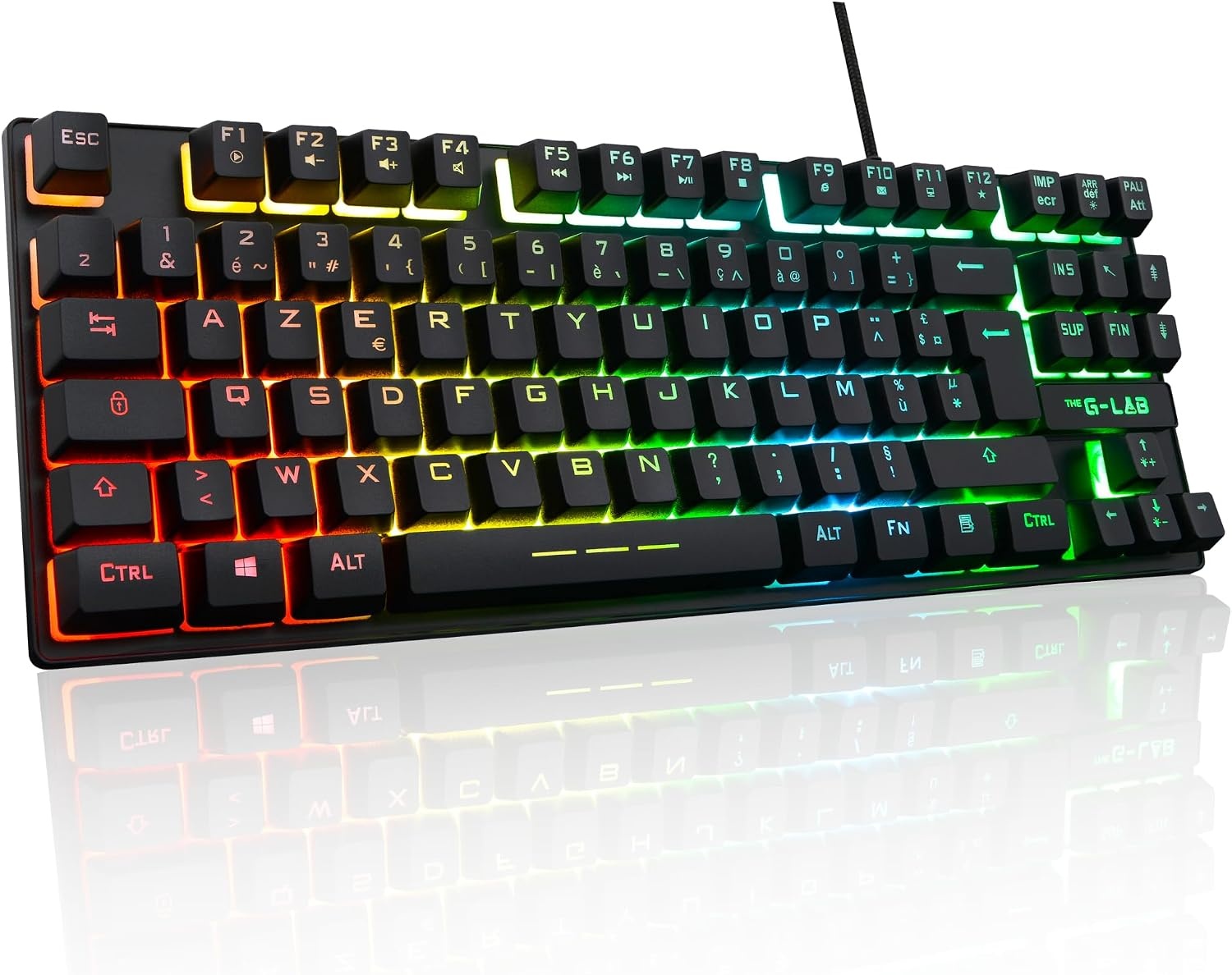 Clavier Gaming TKL AZERTY Rétroéclairé - Jusqu'à -36% sur le prix neuf