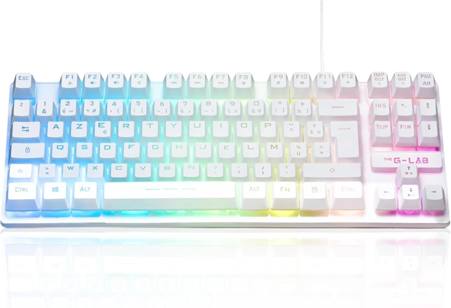 Clavier Gaming TKL AZERTY Rétroéclairé - Jusqu'à -36% sur le prix neuf