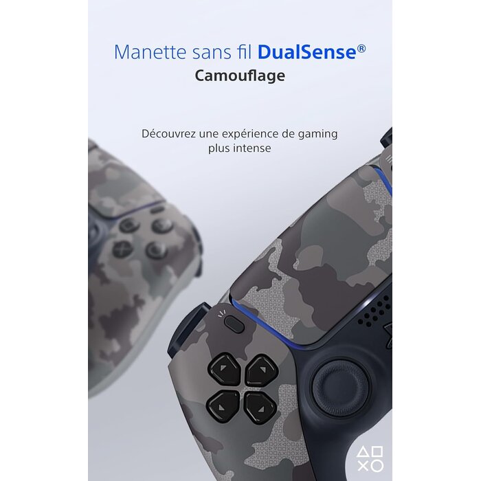 Manette sans fil ergonomique Camouflage gris - Jusqu'à 34 % de réduction
