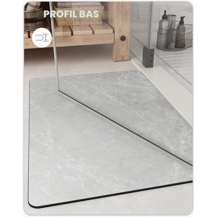 Tapis de bain effet marbre 43x110 cm - Jusqu'à -63%