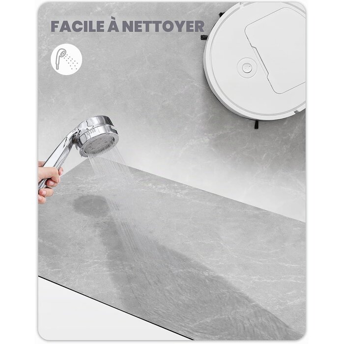 Tapis de bain effet marbre 43x110 cm - Jusqu'à -63%