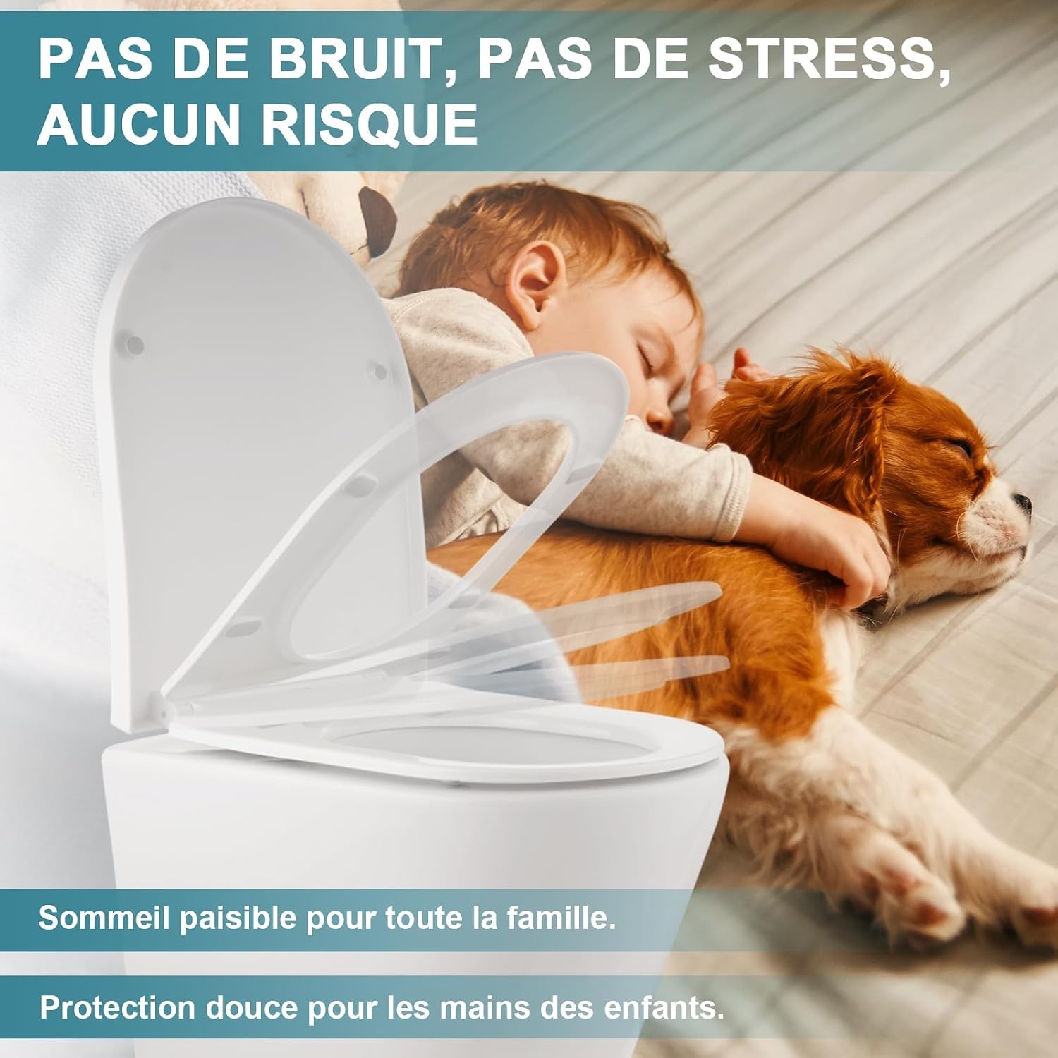 Abattant WC forme D - Fermeture douce - Jusqu'à 64% de remise