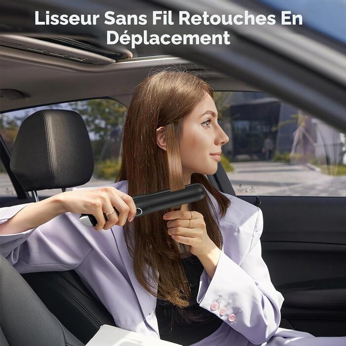 Lisseur et boucleur sans fil 2-en-1 - Compact - Jusqu'à 65% de remise