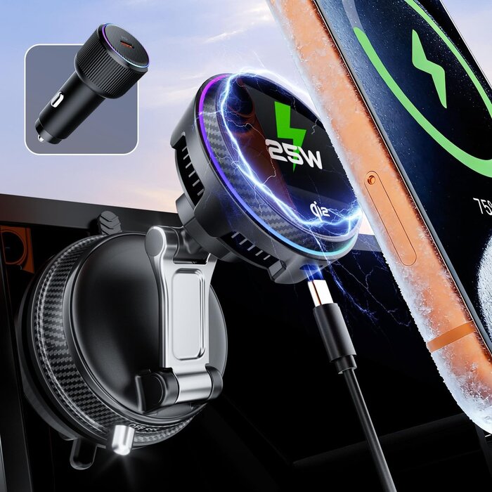 Support Voiture Magnétique 25W avec Refroidissement - Jusqu'à -68%