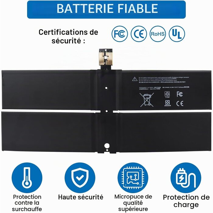 Batterie pour PC portable 13,5" - Jusqu'à -63% de remise immédiate