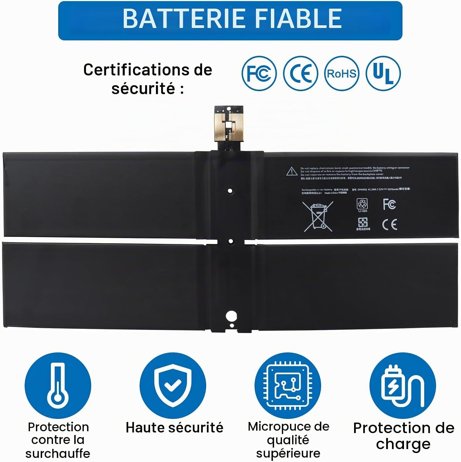 Batterie pour PC portable 13,5" - Jusqu'à -63% de remise immédiate