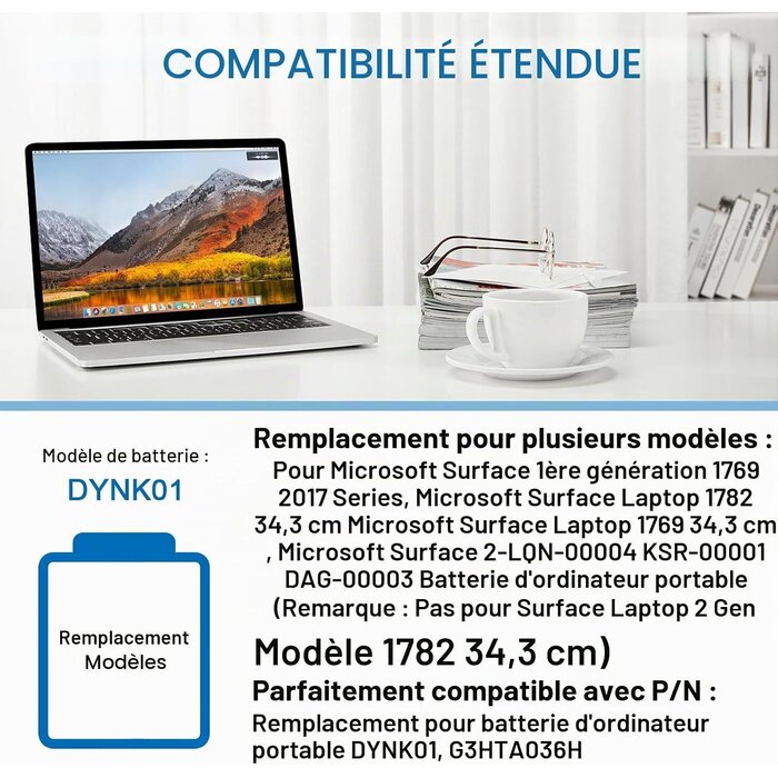 Batterie pour PC portable 13,5" - Jusqu'à -63% de remise immédiate