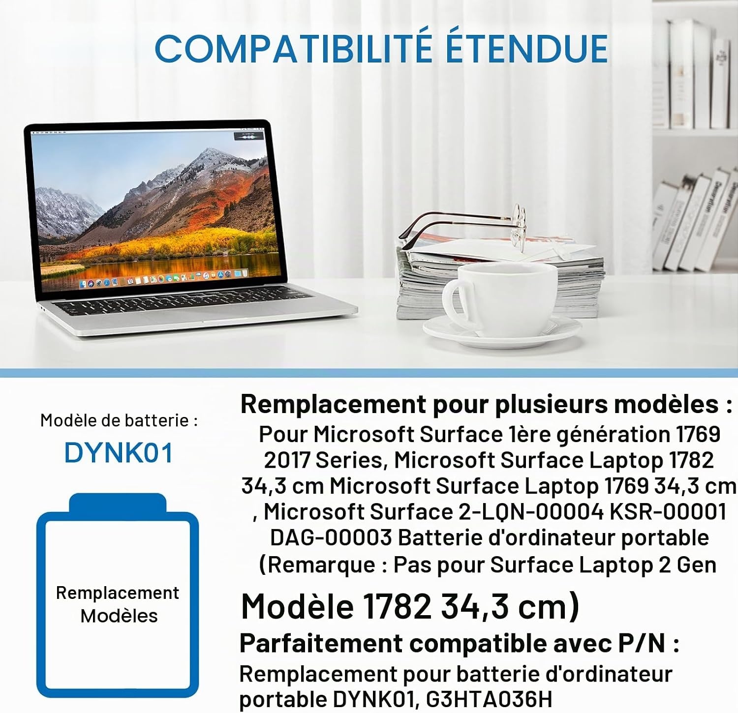 Batterie pour PC portable 13,5" - Jusqu'à -63% de remise immédiate