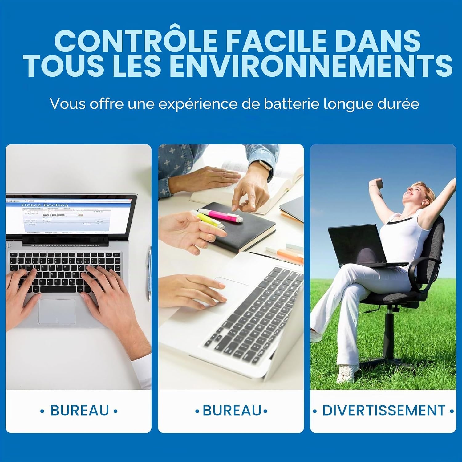 Batterie pour PC portable 13,5" - Jusqu'à -63% de remise immédiate