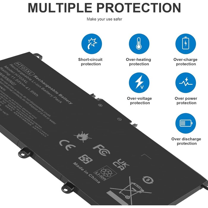 Batterie PC Portable HP Pavilion HT03XL - Jusqu'à 59% de réduction