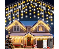 Guirlande Stalactite 15m 420 LED Blanc Chaud - Jusqu'à 58% de remise