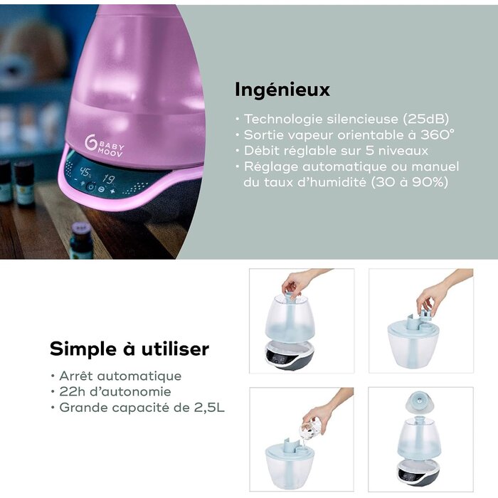 Humidificateur Enfant avec Veilleuse et Diffuseur - Jusqu'à -66% de réduction