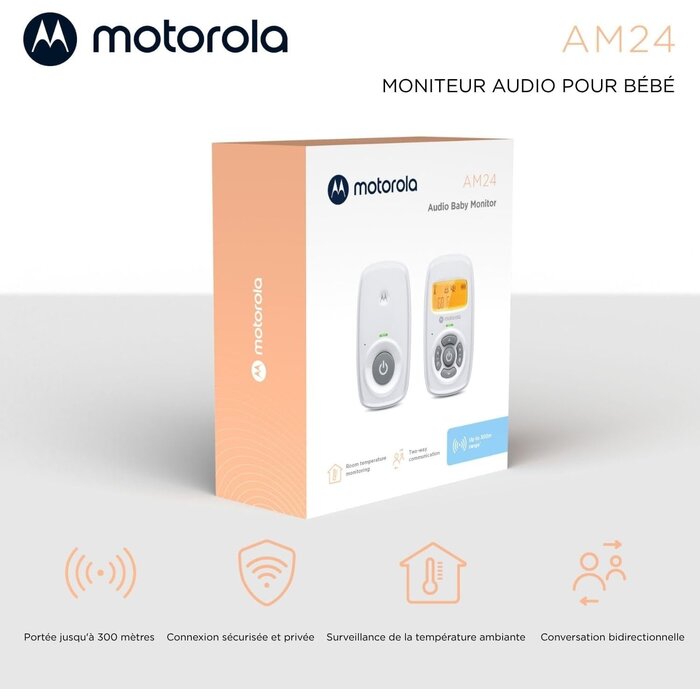 Babyphone Audio DECT avec écran LCD - Jusqu'à 62% de réduction