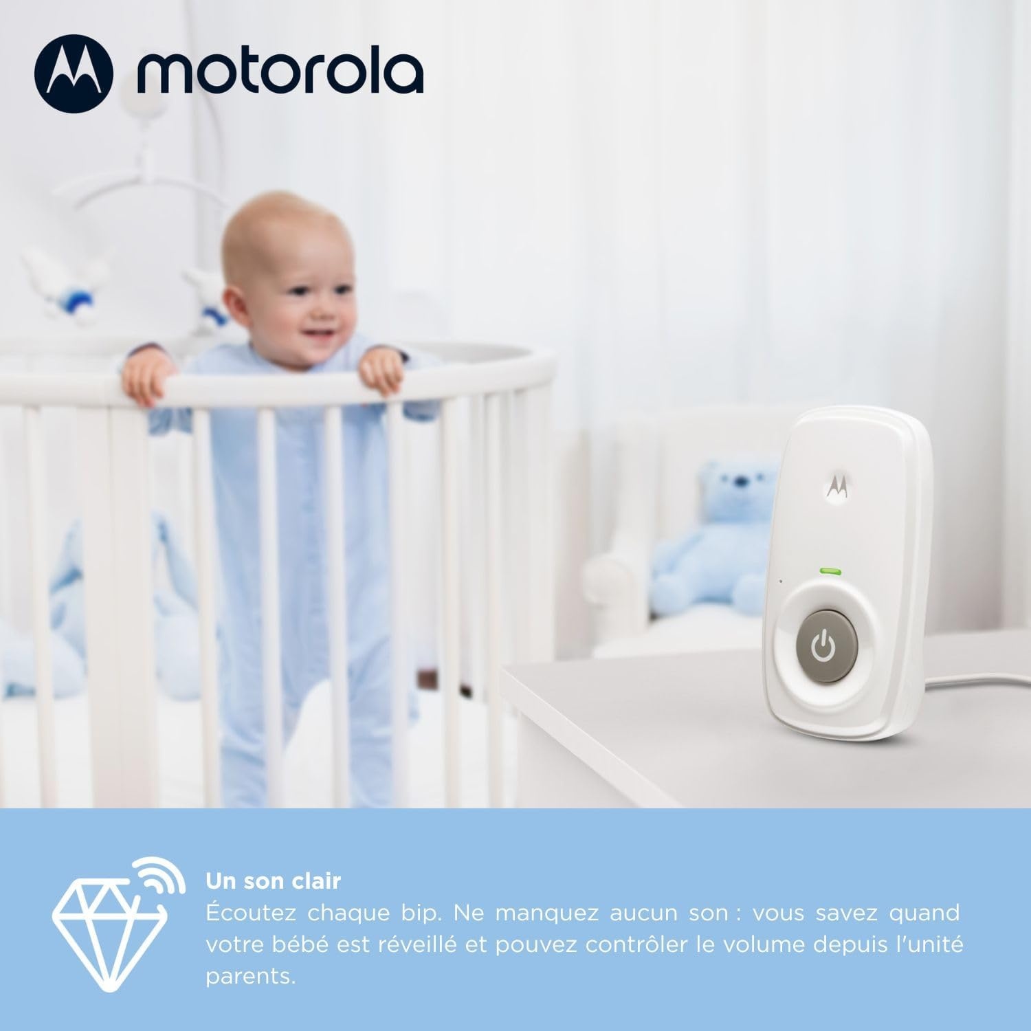 Babyphone Audio DECT avec écran LCD - Jusqu'à 62% de réduction