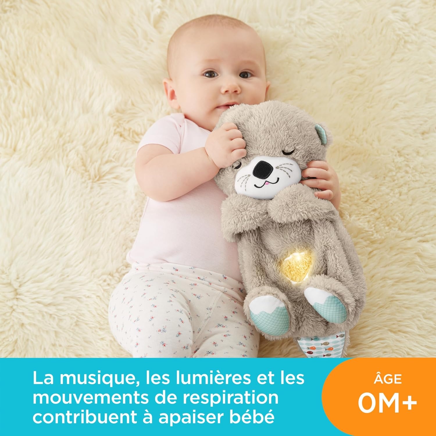 Fisher Price Loutre musicale apaisante pour bébé : jusqu'à 62% de réduction