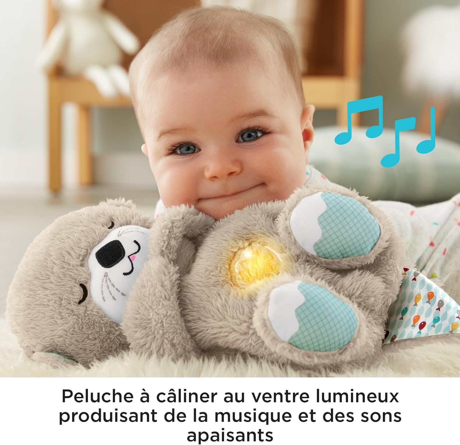 Fisher Price Peluche loutre musicale apaisante - Jusqu'à 62% de réduction