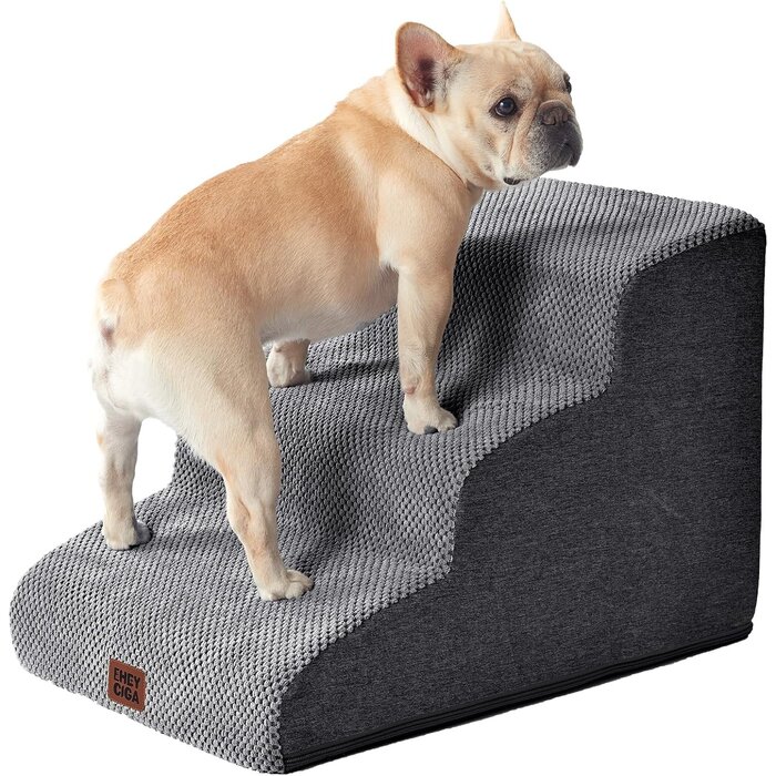 Escalier pour animal hybride 3 marches - Beige - Jusqu'à -68%