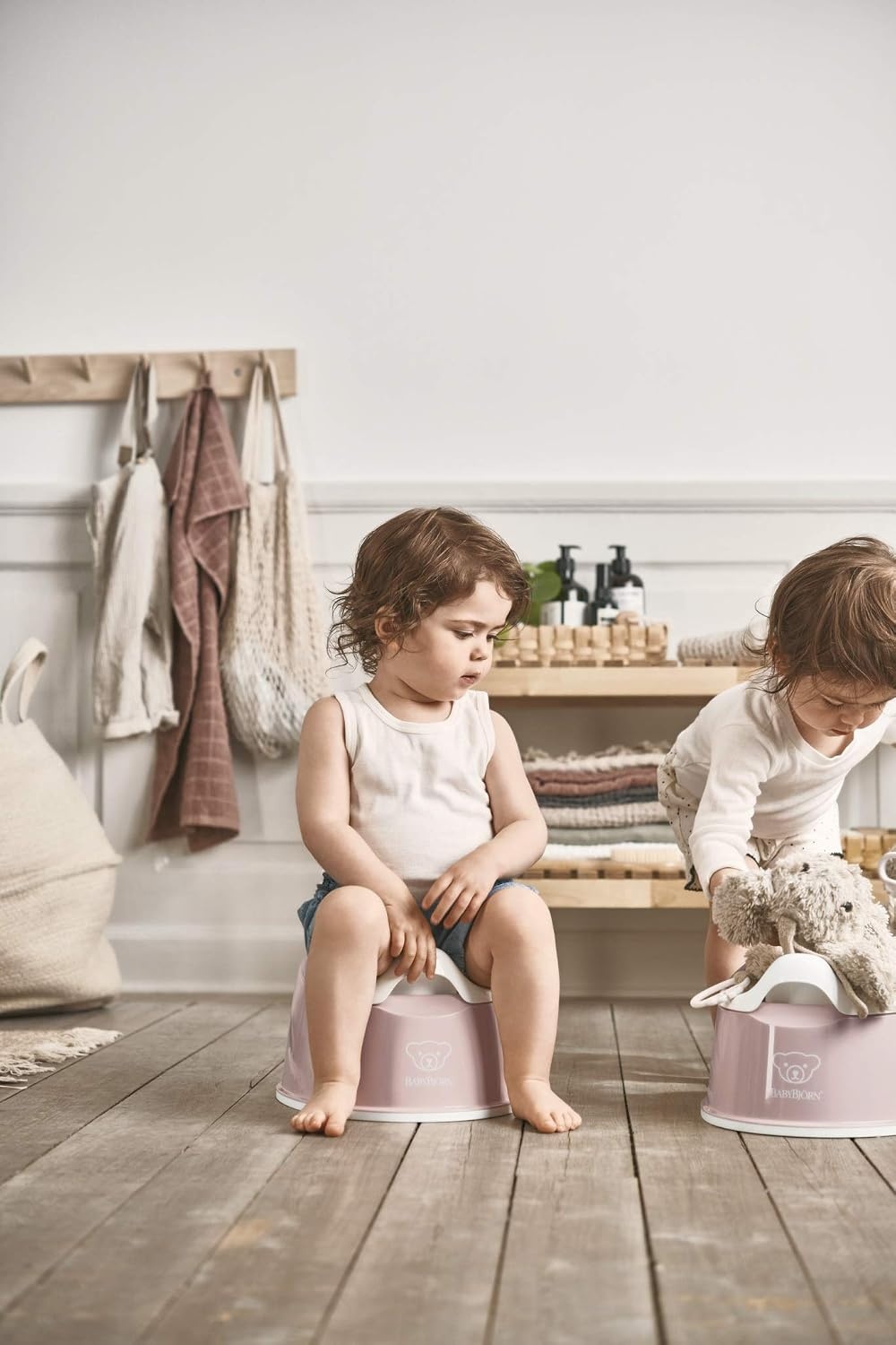 Pot de propreté ergonomique pour enfant - Rose/Blanc - Jusqu'à -63%