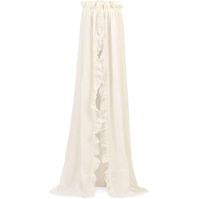 Ciel de lit bébé vintage blanc 205 cm - Jusqu'à 61% de réduction
