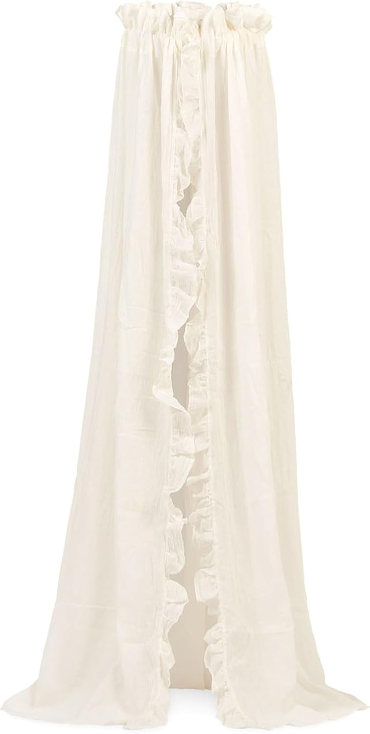 Ciel de lit bébé vintage blanc 205 cm - Jusqu'à 61% de réduction