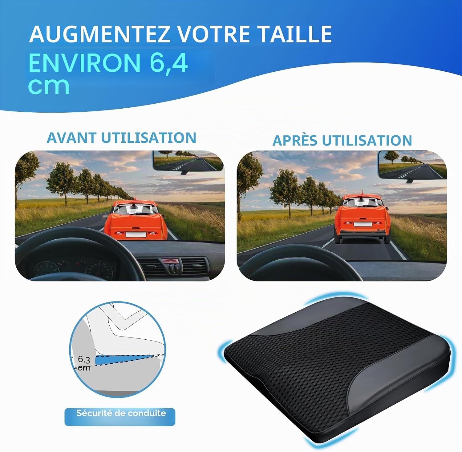 Coussin de siège ergonomique à mémoire de forme - Jusqu'à 64% de remise