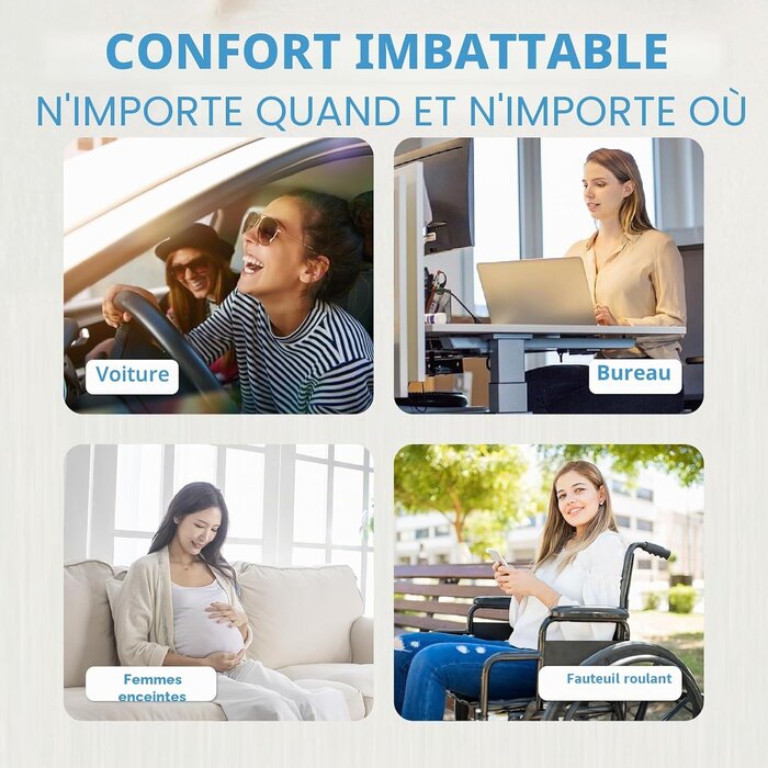 Coussin de siège ergonomique à mémoire de forme - Jusqu'à 64% de remise