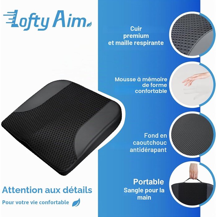 Coussin de siège ergonomique à mémoire de forme - Jusqu'à -64%