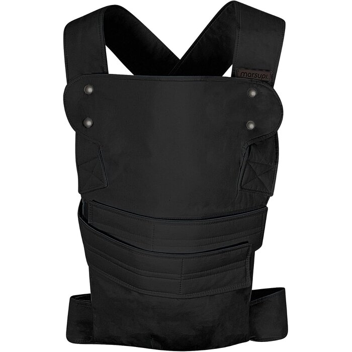 Porte-bébé physiologique coton bio - Noir - Taille XL - Jusqu'à -67%