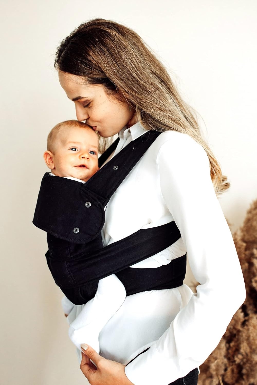 Porte-bébé physiologique coton bio - Noir - Taille XL - Jusqu'à -67%