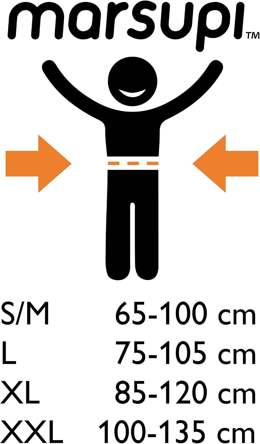 Porte-bébé physiologique coton bio - Noir - Taille XL - Jusqu'à -67%
