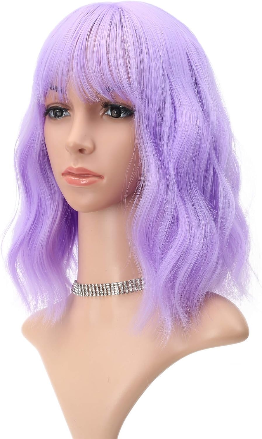 Perruque courte ondulée violette - Jusqu'à -60% sur votre look Cosplay