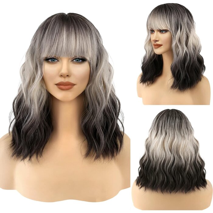 Perruque courte ondulée violette - Jusqu'à -60% sur votre look Cosplay